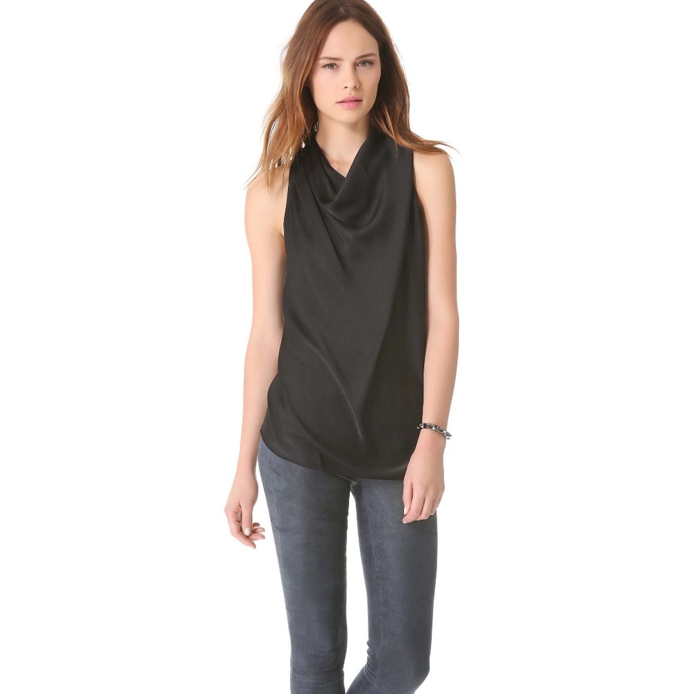 SALE.Helmut Lang racerback cowl neck top